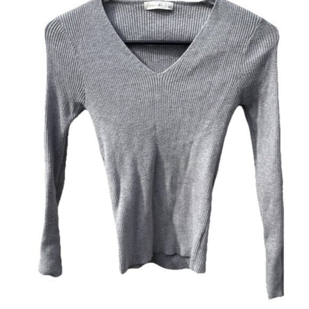 Active USA Women's Size Large Gray Shirt Long Sleeve Top Blouse